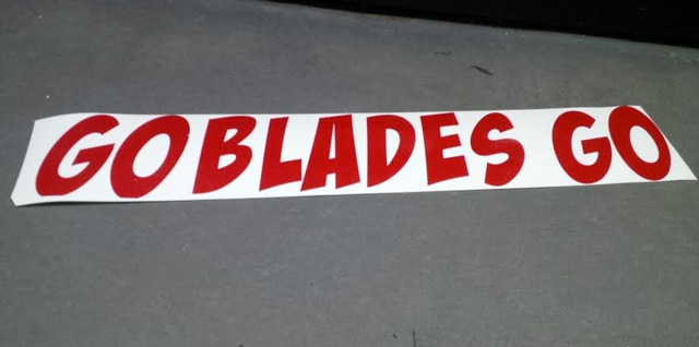 Go Blades Go Sign Stolen
