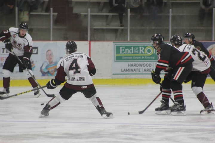 The Chatham Maroons dropped their home opener to Sarnia 3-2 on Sunday | Photo from Jocelyn McLaughlin